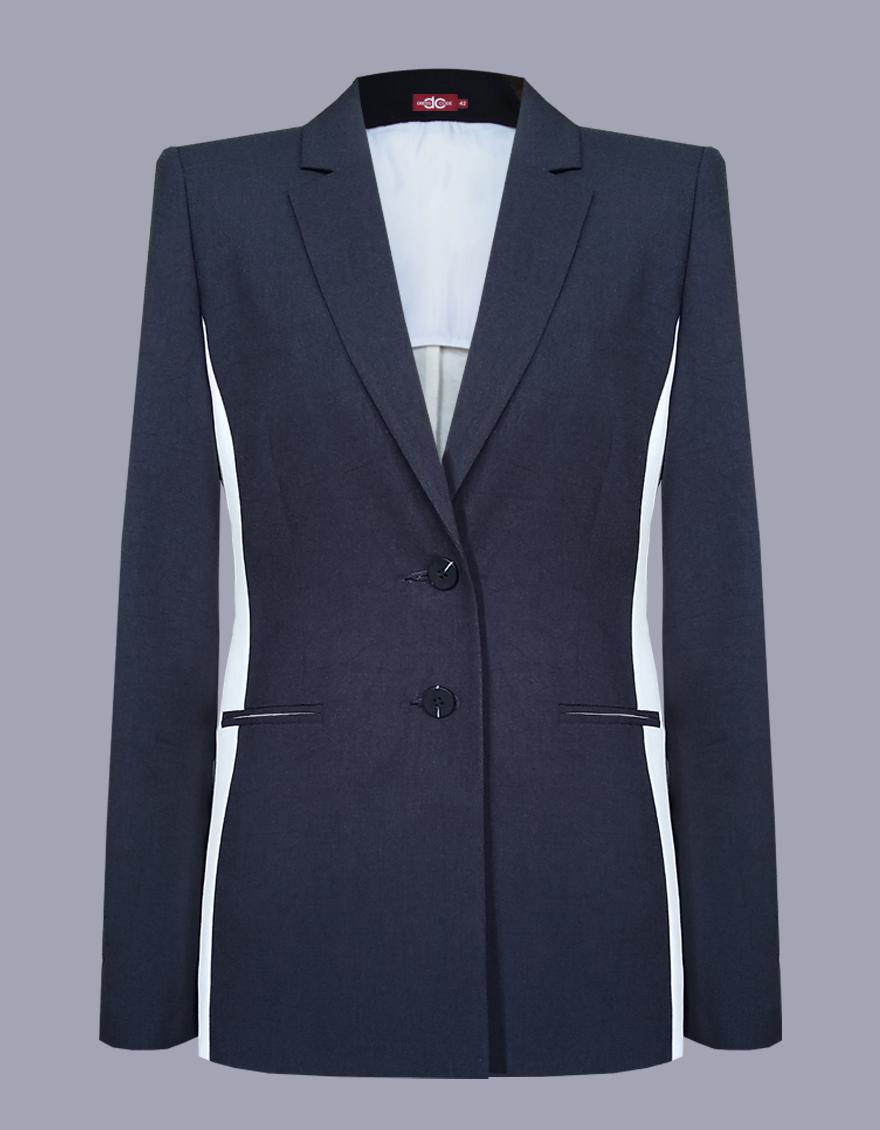Пиджак двухцветный облегченный