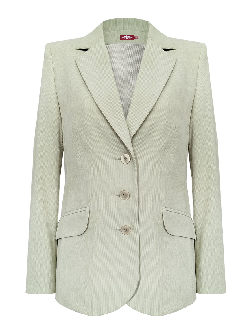 Пиджак из микровельвета в рубчик