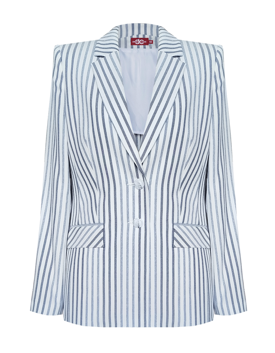 Пиджак облегченный в полоску