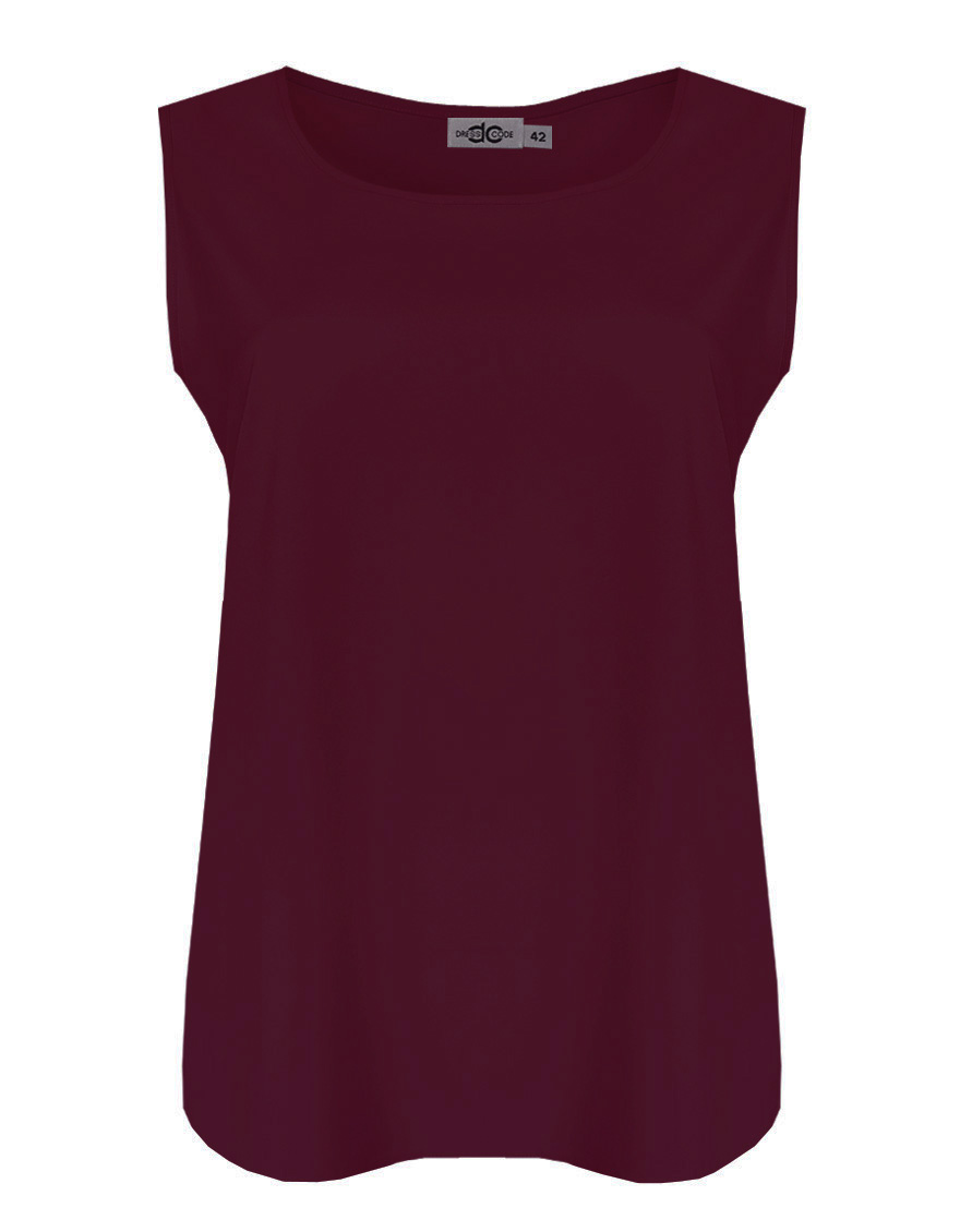 Блуза со спущенным плечом без рукавов