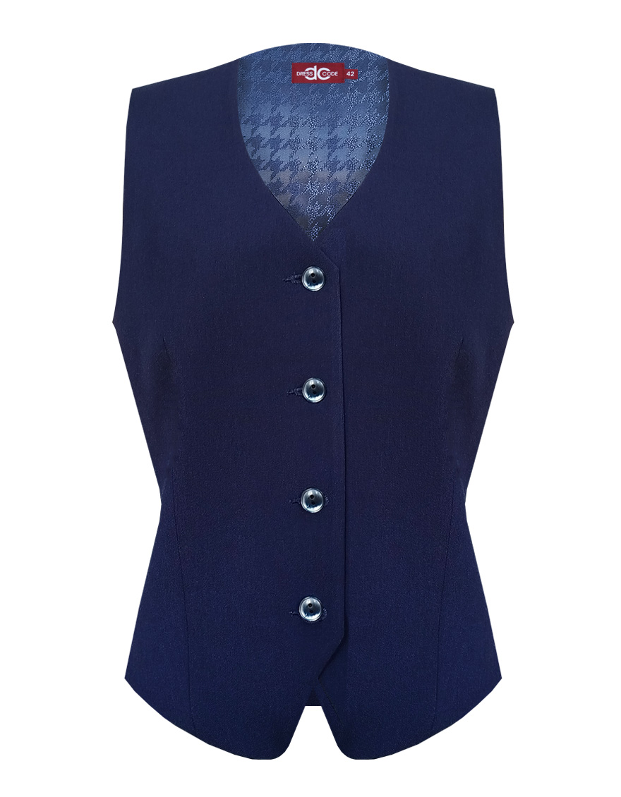 Жилет комбинированный из двух видов ткани