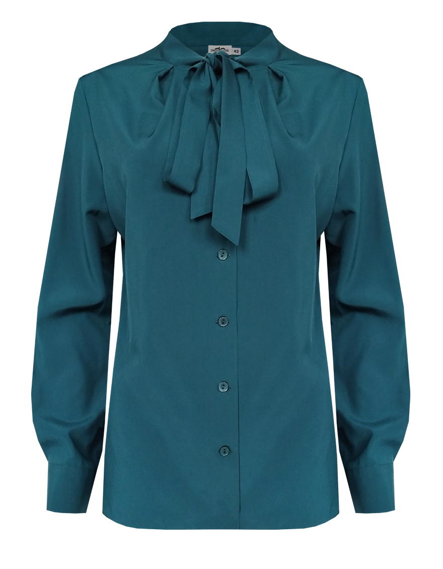 Блузка с декоративным галстуком