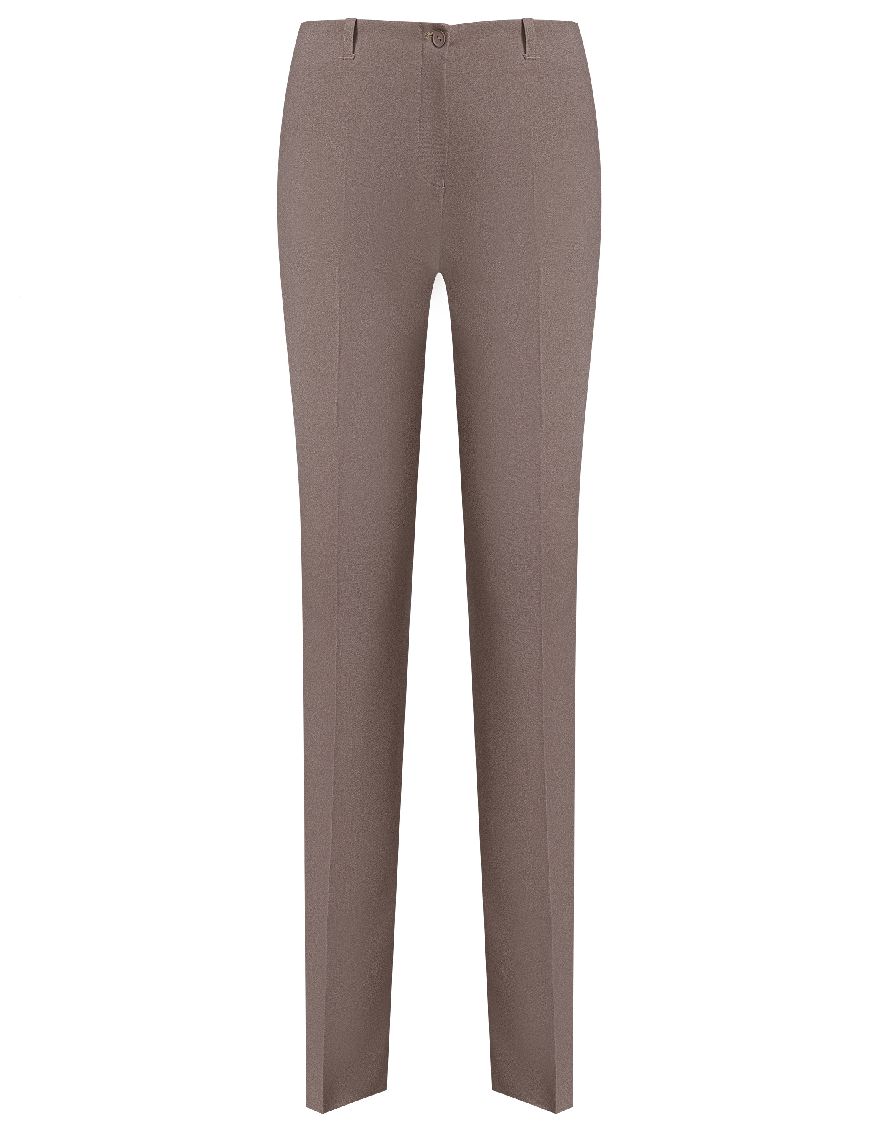 Брюки коричневые удлиненные