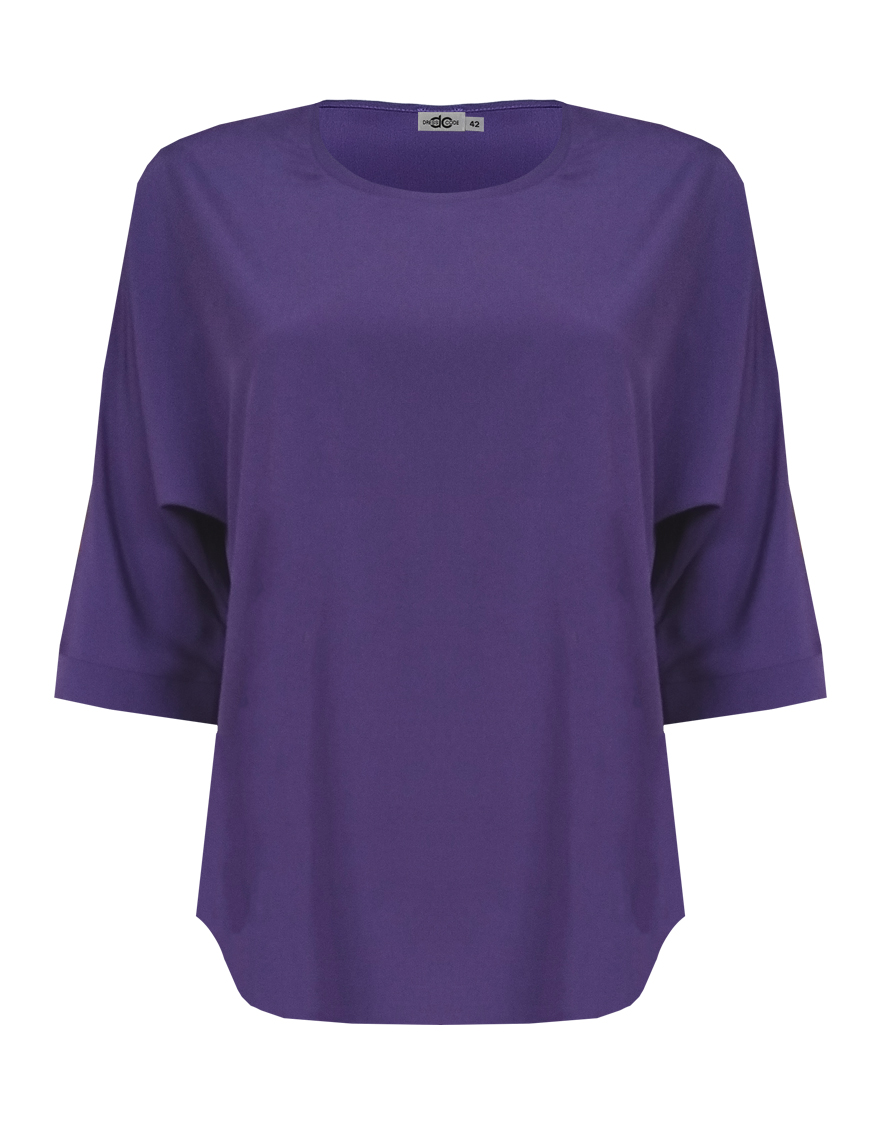 Блузка свободная с цельнокроеными рукавами