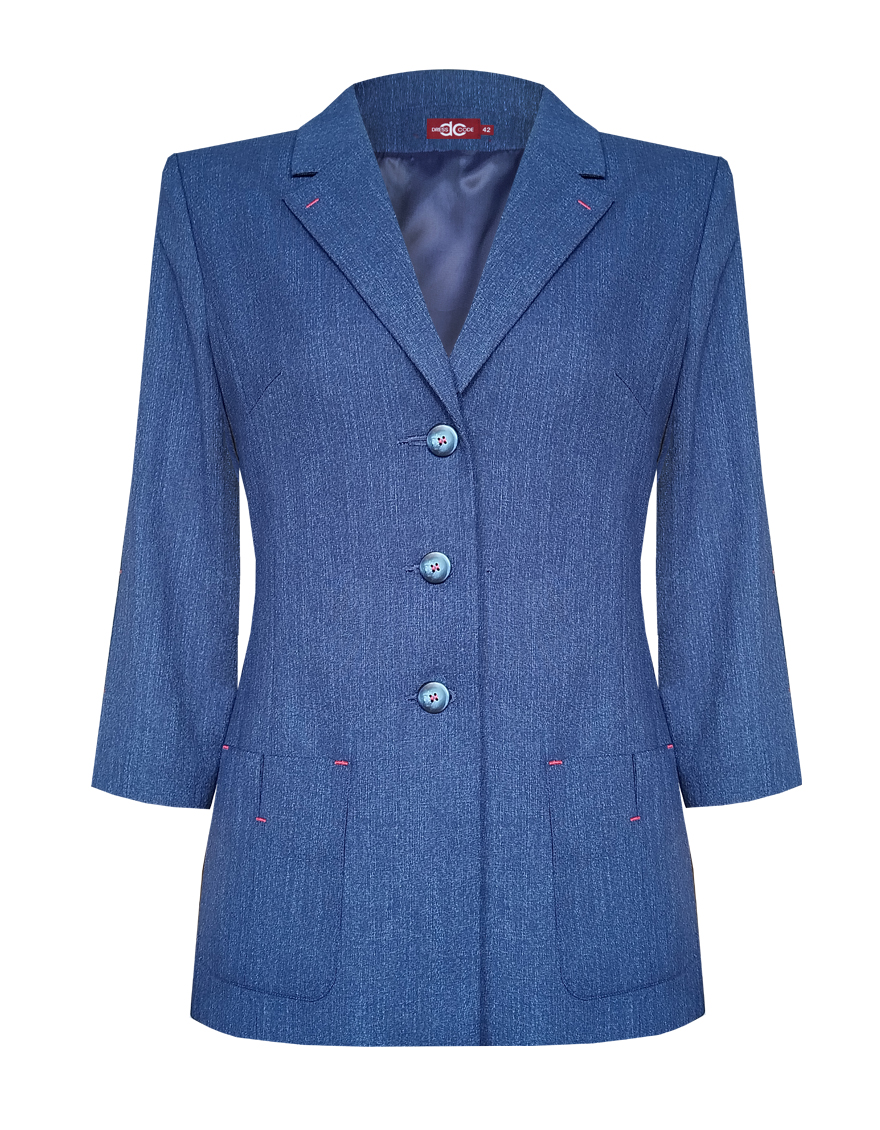 Пиджак облегченный с декоративными элементами