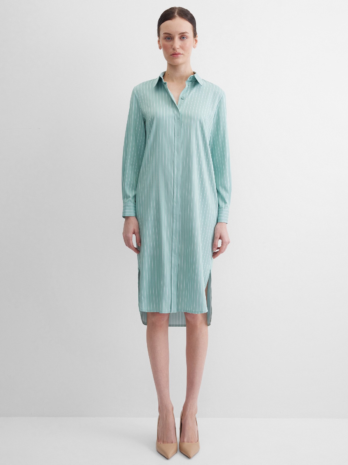 Платье-туника в полоску