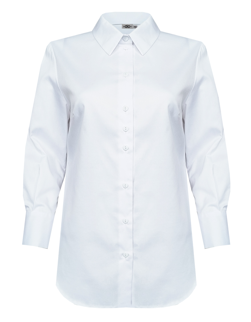 Блуза-сорочка в классическом стиле с укороченным рукавом